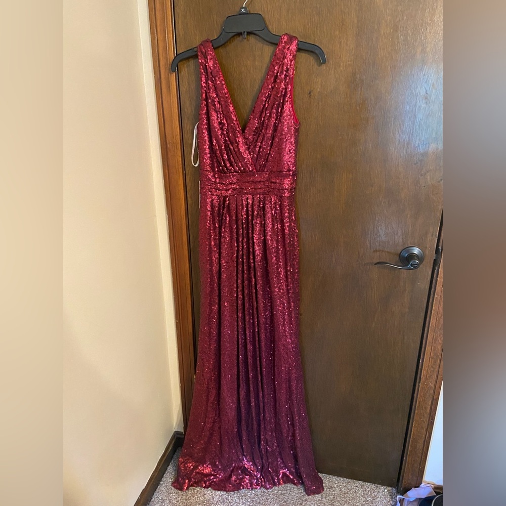 JJs House sequin gown, NWT